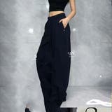 BLACK | スゥェットバレルレッグパンツ | TAXI 