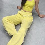 YELLOW | スゥェットバレルレッグパンツ | TAXI 