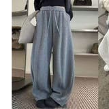 GRAY | スゥェットバレルレッグパンツ | TAXI 