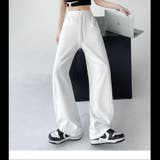 WHITE | スゥェットバレルレッグパンツ | TAXI 