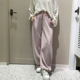 PINK | ホットフィックス付スゥェットバレルレッグパンツ | TAXI 