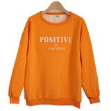 ORANGE | POSITVEエンボスロゴトレーナー | TAXI 