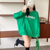 GREEN | AURORAプリントトレーナー | TAXI 