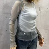 GRAY | メロウラメシアー長袖カットソー | TAXI