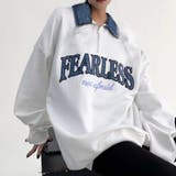 FEARLESSデニム襟ハーフZIP長袖プルオーバー | TAXI  | 詳細画像1 