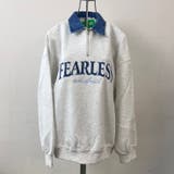 OATMEAL | FEARLESSデニム襟ハーフZIP長袖プルオーバー | TAXI 