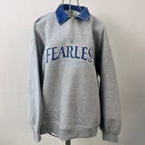 GRAY | FEARLESSデニム襟ハーフZIP長袖プルオーバー | TAXI 