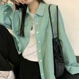 GREEN | ストライプシャツ 柄シャツ トップス | TAXI