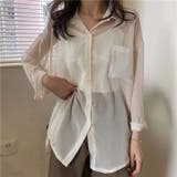 無地シアーシャツ | TAXI | 詳細画像15