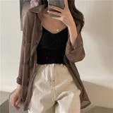 BROWN | 無地シアーシャツ | TAXI