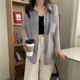 GRAY | 無地シアーシャツ | TAXI