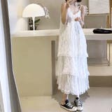 WHITE | レースキャミロングワンピース | TAXI