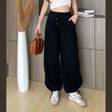 BLACK | ドロスト入りスゥェットパンツ | TAXI 