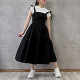 ティアード切替肩紐結びロングワンピース | TAXI | 詳細画像2