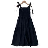 ティアード切替肩紐結びロングワンピース | TAXI | 詳細画像4