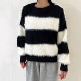 シャギーボーダーニット | TAXI  | 詳細画像2 