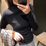 BLACK | リブ長袖ピタニット | TAXI 