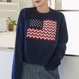 NAVY | 星条旗ジャガードニット | TAXI