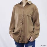 CAMEL | ポケット付きサテンシャツ | TAXI 