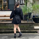 リボン付裏毛長袖ミニワンピ | TAXI | 詳細画像46