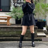 リボン付裏毛長袖ミニワンピ | TAXI | 詳細画像48
