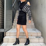 肩開き切替ミニワンピース | TAXI  | 詳細画像13 