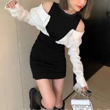 肩開き切替ミニワンピース | TAXI  | 詳細画像28 