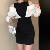 肩開き切替ミニワンピース | TAXI  | 詳細画像29 