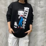 BLACK | Betty Boopスウェットプルオーバー | TAXI 