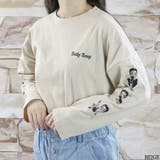 BEIGE | Betty Boop袖刺繍ロンT | TAXI 