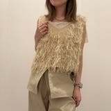 IVORY | ループフリンジニットベスト | TAXI