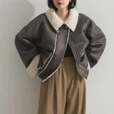 CHARCOALGREY | ムートンブルゾン | TAXI 