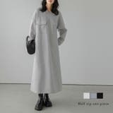 ハーフジップ ワンピース 長袖 | SUGAR BISKET | 詳細画像1