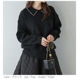 襟ニットトップス パール調モチーフ 大人可愛い | SUGAR BISKET | 詳細画像5 