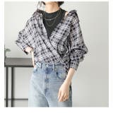 シアーシャツ カシュクールシャツ チェック柄 | SUGAR BISKET | 詳細画像13