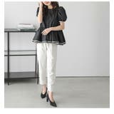 ペプラム ブラウス パフスリーブ | SUGAR BISKET | 詳細画像11