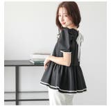 ペプラム ブラウス パフスリーブ | SUGAR BISKET | 詳細画像12