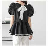 ペプラム ブラウス パフスリーブ | SUGAR BISKET | 詳細画像13