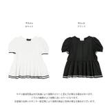 ペプラム ブラウス パフスリーブ | SUGAR BISKET | 詳細画像3