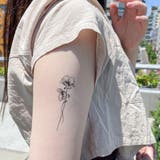 2輪の花 タトゥーシール 韓国 リアル シンプル フラワー 春 夏 セクシー | irodore | 詳細画像5