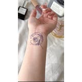 波と薔薇 タトゥーシール 韓国 フラワー シンプル 青 花 春 夏 水着 | irodore | 詳細画像3