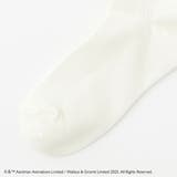 【ウォレスとグルミット】刺繍付きリブクルーソックス | SUKENO【WOMEN】 | 詳細画像6 