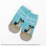 サンド(ブルー) | 【ウォレスとグルミット】スニーカーソックス | SUKENO【WOMEN】