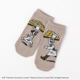 ベイカー(ベージュ) | 【ウォレスとグルミット】スニーカーソックス | SUKENO【WOMEN】