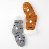 【にゃんこ堂】裏ボア猫と魚柄ルームソックス | SUKENO【WOMEN】 | 詳細画像12 