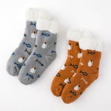 【にゃんこ堂】裏ボア猫と魚柄ルームソックス | SUKENO【WOMEN】 | 詳細画像3 