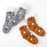 【にゃんこ堂】裏ボア猫と魚柄ルームソックス | SUKENO【WOMEN】 | 詳細画像4 