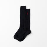 ネイビー(レッド刺繍) | 【EASTBOY】32cm丈ワンポイント紺ソックス | SUKENO【WOMEN】