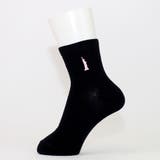 紺 ピンク刺繍 | 【EASTBOY】2足セット 13cm丈片面刺繡スクールソックス | SUKENO【WOMEN】