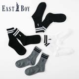 【EASTBOY】ラインリッチェルクルーソックス | SUKENO【KIDS】 | 詳細画像1 